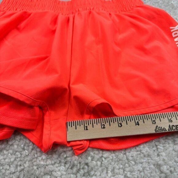 Gymshark Pulse Mid Rise Shorts Neon Orange - Picture 10 of 11